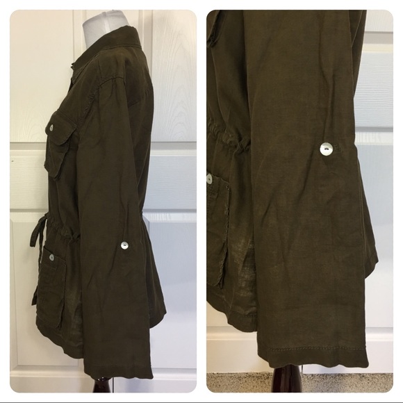 NWT! Atelier Max Linen safari jacket - Picture 3 of 8